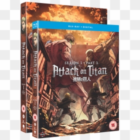 Attack On Titan Season 3 Part 2 Blu Ray, HD Png Download - colossal titan png
