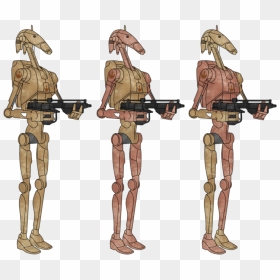 Droid Clone Wars Joint Figurine Battle - Star Wars The Clone Wars B1 Battle Droid, HD Png Download - star wars droid png