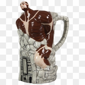 Png Freeuse Library Attack On Titan Colossal Molded - Beer Stein, Transparent Png - colossal titan png