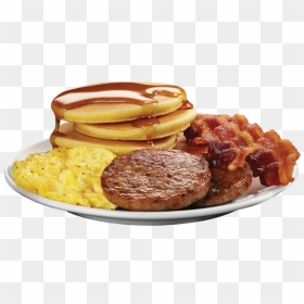Breakfast Plate Png - Bacon Scrambled Eggs And Grits, Transparent Png - krystal png