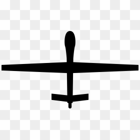 Silhouette At Getdrawings Com - Mq 1 Predator Silhouette, HD Png Download - military drone png