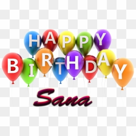 Sana Happy Birthday Balloons Name Png - Happy Birthday Linda Balloons, Transparent Png - sana png