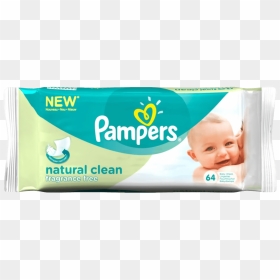 Pampers Wipes 64 Sensitive, HD Png Download - pampers png
