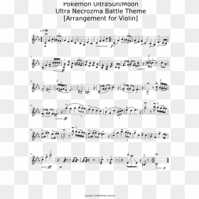 Ultra Necrozma Battle Theme - Ultra Necrozma Sheet Music, HD Png Download - necrozma png