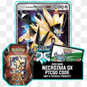 Dusk Mane Necrozma Gx Pokemon Card, HD Png Download - necrozma png