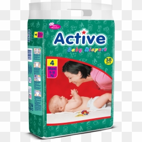 Active Diapers, HD Png Download - pampers png