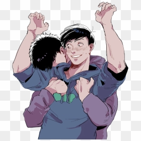 Наклейка Ichimatsu Matsuno X Karamatsu Matsuno » Osomatsu-san - Karamatsu Osomatsu San Ichimatsu, HD Png Download - osomatsu png