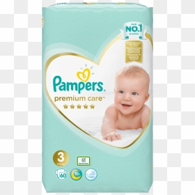 Pampers Diaper Premium Care Mega Pack 3 58pcs 6-10kg - Pampers Premium Care 3 Cena, HD Png Download - pampers png