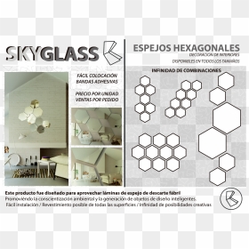 Hexagon Mirror Design, HD Png Download - espejo png