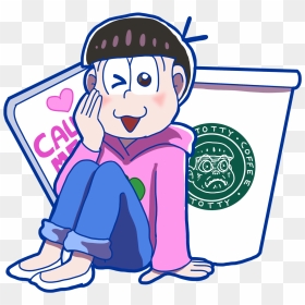 Osomatsu San Todomatsu Totty Totty Face Sticker Totally-totty - Portable Network Graphics, HD Png Download - osomatsu png