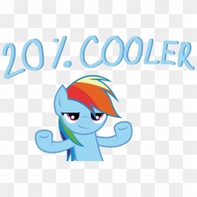 Rainbow Dash Meme Gif , Png Download - Rainbow Dash 20 Cooler, Transparent Png - meme gif png