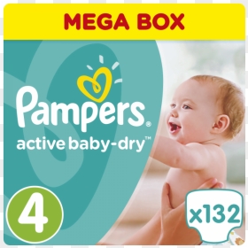 Pampers Active Baby Dry 3 152, HD Png Download - pampers png