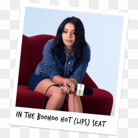Charli Xcx Boohoo Collection Bts , Png Download - Sitting, Transparent Png - charli xcx png
