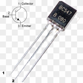 What Is Bc547 Transistor Working And Its Applications - Electronic Component, HD Png Download - transistor png