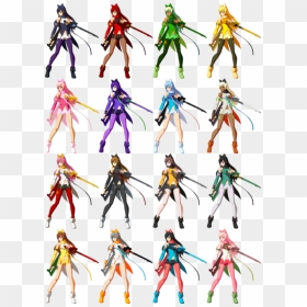 Blake’s Palettes From Cross Tag - Blazblue Cross Tag Battle Blake Colors, HD Png Download - rwby blake png