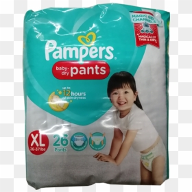 Pampers Baby Dry Pants Xl, HD Png Download - pampers png
