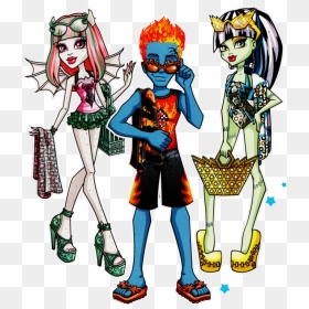 Transparent Scan Clipart - Draculaura Monster High Escape From Skull Shores, HD Png Download - frankie stein png