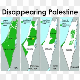 Carte Israel Palestine 2020, HD Png Download - israel map png