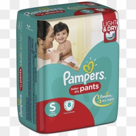 Pampers Baby Dry Diapers Medium, HD Png Download - pampers png