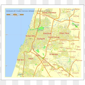 Tel Aviv Yafo Israël, HD Png Download - israel map png