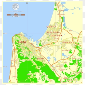 Haifa Palestina, HD Png Download - israel map png