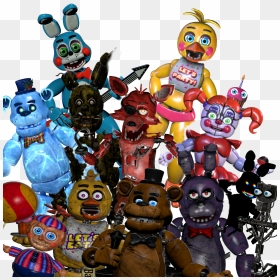 #freetoedit #fnaf Ar #the Gangs All Here #fnaf #five, HD Png Download - five nights at freddy's bonnie png