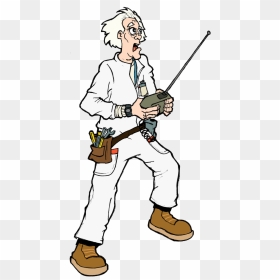 Emmett Brown / Doc Brown , Png Download - Doc Back To The Future Cartoon, Transparent Png - doc brown png