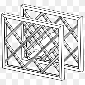 Lattice Wine Rack Dimensions Assembled With Frame Part - Wine Rack For Cabinet Insert Or Lattice, HD Png Download - trellis png