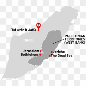 Map, HD Png Download - israel map png