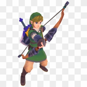 Ss Link Bow - Legend Of Zelda Link With Bow, HD Png Download - ss png