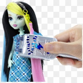 Frankie Stein Voltageous Hair - Monster High Barbie Puppen, HD Png Download - frankie stein png