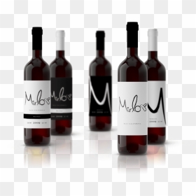 Six Bottles Of Mirlo Wine Baja California - Red Wine Label Design, HD Png Download - vino png