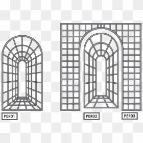 Perspective Trellis - Illusion Perspective Arch Trellis, HD Png Download - trellis png