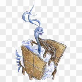 Altaria Marshmallow S"mores Vinyl Sticker - Illustration, HD Png Download - altaria png