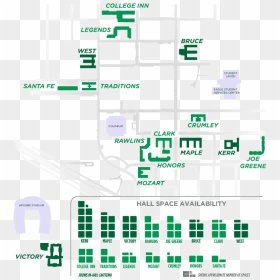Map Of Residence Halls - Unt Dorm Map, HD Png Download - housing png