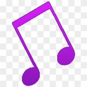 Purple Music Notes Clipart, HD Png Download - música png