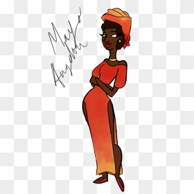 I Redrew My Maya Angelou Clone High Concept Based On - Outline Maya Angelou Cartoon, HD Png Download - maya angelou png