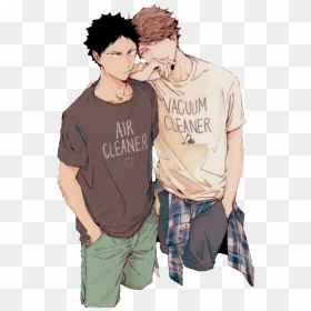 #iwaoi #oikawa #iwaizumi #haikyuu #tooru #oikawatooru - Haikyuu Oikawa X Iwaizumi, HD Png Download - oikawa tooru png