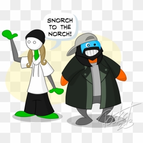 Zee And Silent Bubs - Cartoon, HD Png Download - homestar runner png