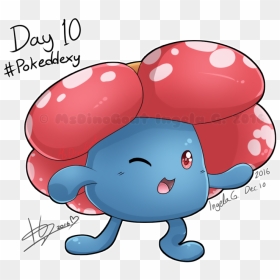 Day 10 Vileplume - Cartoon, HD Png Download - vileplume png