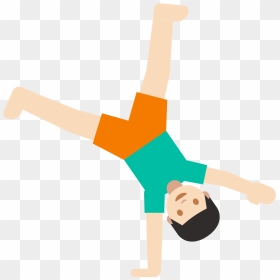 Cartwheel Cartoon, HD Png Download - people emoji png
