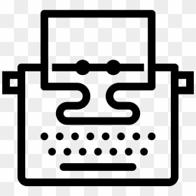 Transparent Blog Icon Png, Png Download - typewriter icon png