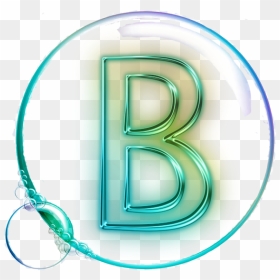 Cropped Vector Rainbow Water Bubbles Transparent Isolated - Letter B In Purple, HD Png Download - bubbles vector png