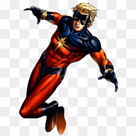 Captain Marvel Comic Png - Marvel Captain Marvel Mar Vell, Transparent Png - marvel comics png