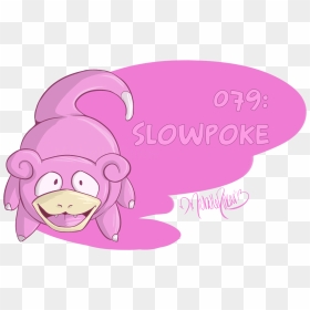 "079 - Slowpoke - Illustration, HD Png Download - slowpoke png