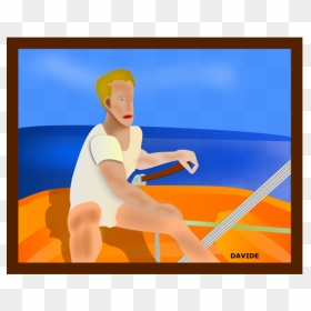 Marinaio In Barca A Vela In Toscana - Boat, HD Png Download - barca png
