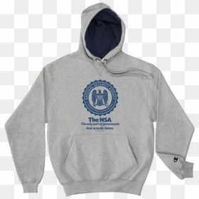 The Nsa Champion Heavy Pullover Hoodie - Hoodie, HD Png Download - nsa png