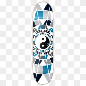 Graphic Yingyang Skateboard Deck - Yin Yang Skateboard Deck, HD Png Download - skateboard deck png