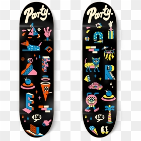 Lqd Party Decks - Skateboard Deck, HD Png Download - skateboard deck png