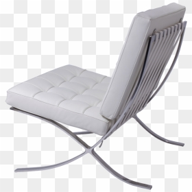 Rohe Barcelona Chair White - Transparent Back White Chair Png, Png Download - barca png